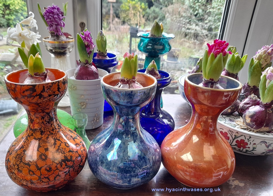 byzanta ware hyacinth vases