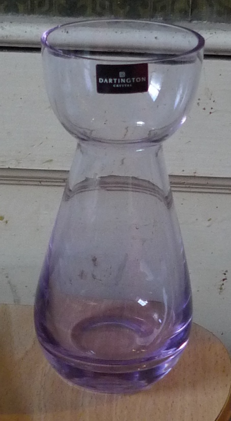 Dartington neodymiun hyacinth vase