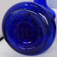 cobalt blue Tye hyacinth vase base