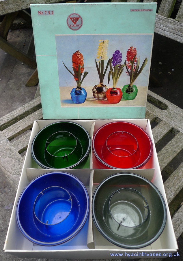 keil plastic hyacinth vases